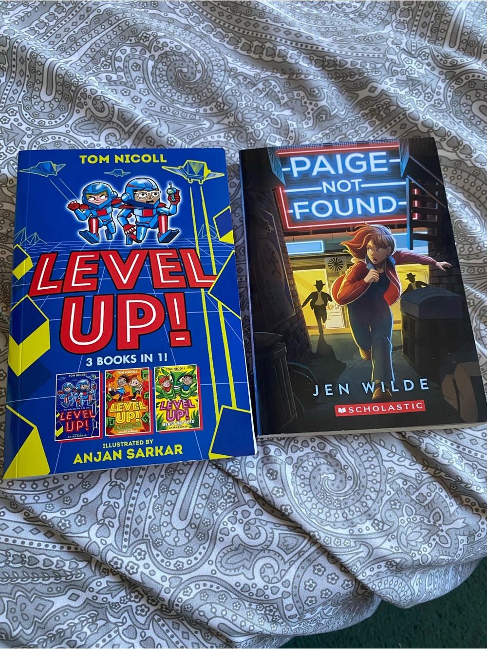 2 Middle Grade Chapter Books Bundle | Scholastic | Level Up & Page Not Found